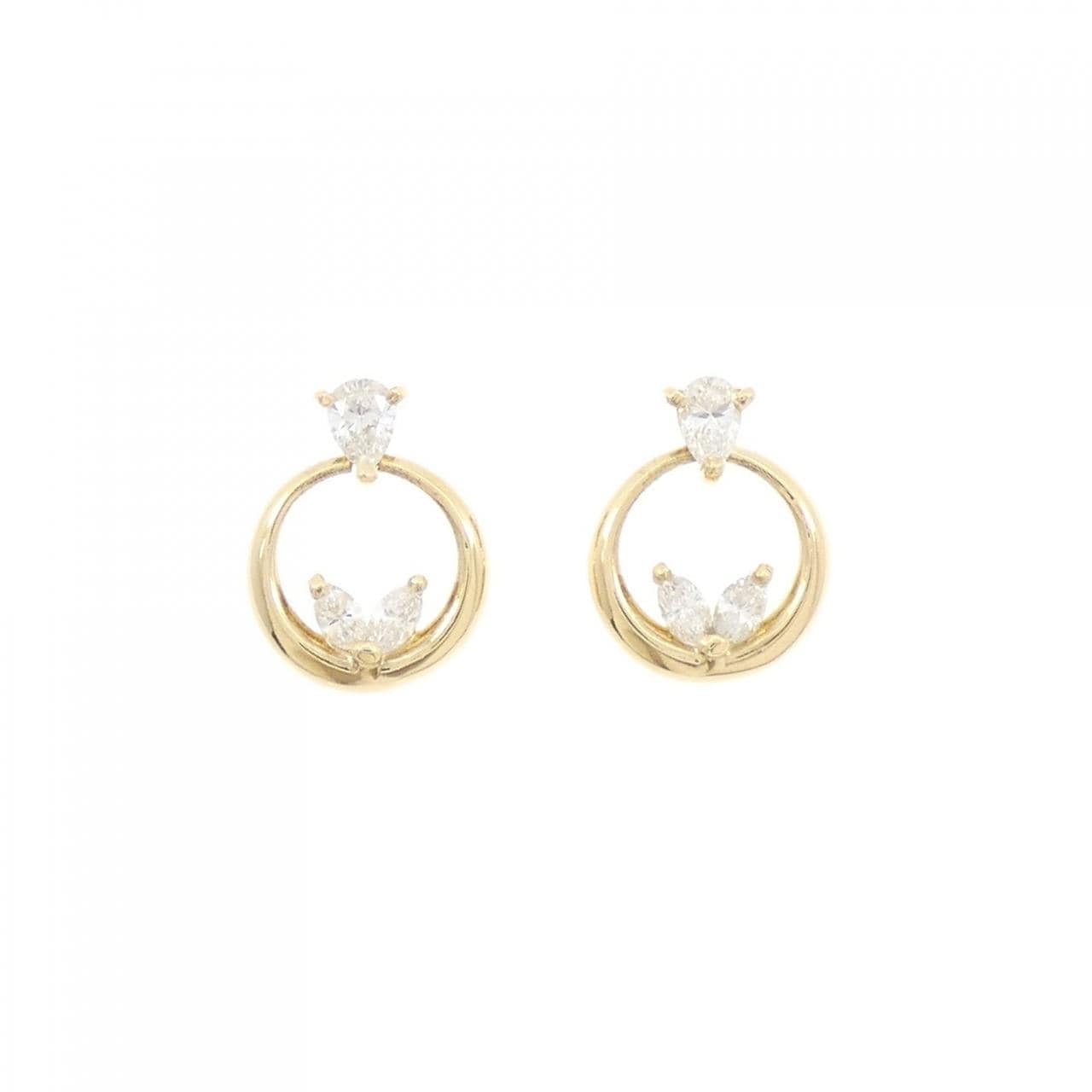 K18YG ダイヤモンド ピアス 0.50CT