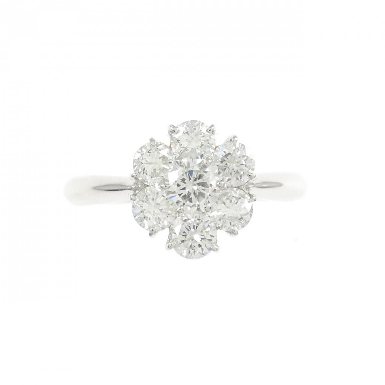 PT900 フラワー ダイヤモンド リング 1.01CT