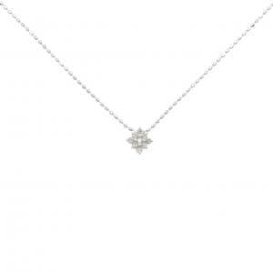 K18WG ダイヤモンド ネックレス 0.1CT