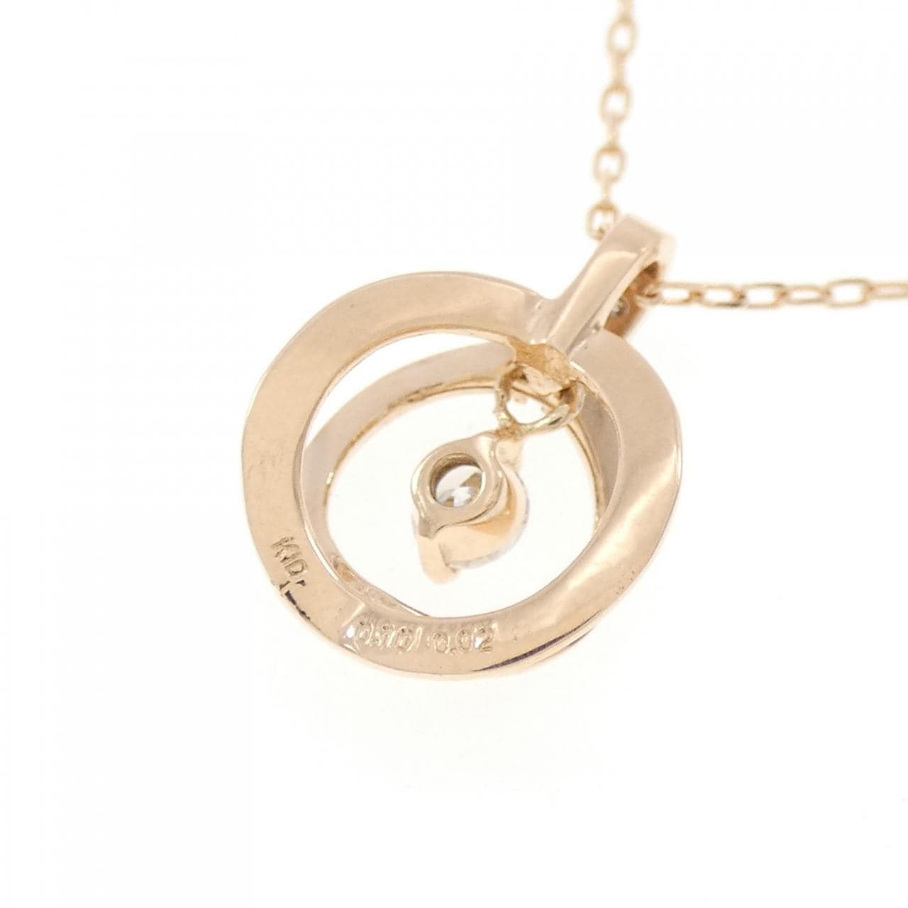 K10PG ダイヤモンド ネックレス 0.10CT