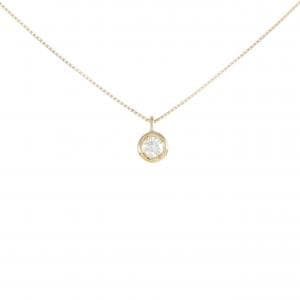 K18YG ソリティア ダイヤモンド ネックレス 0.210CT