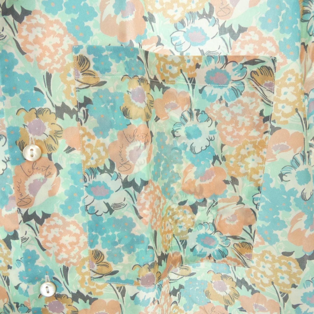 グッチ GUCCI LIBERTY LONDON 636408 ZAFKU S／Sシャツ