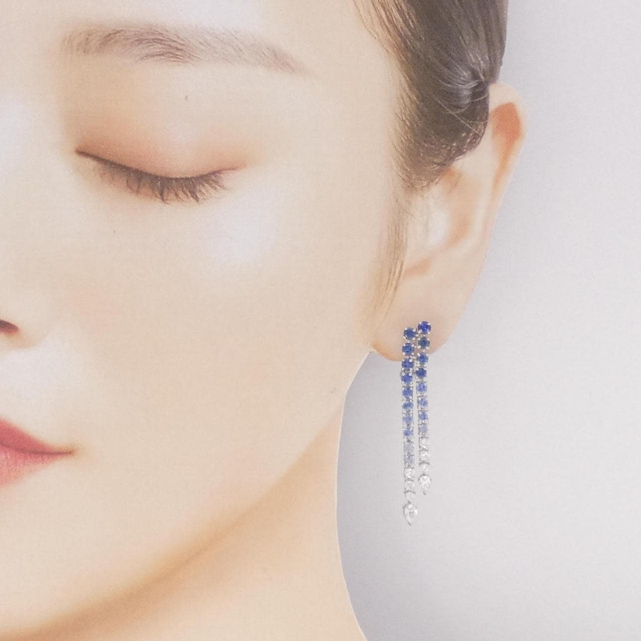 ミキモト サファイヤ ピアス 3.06CT