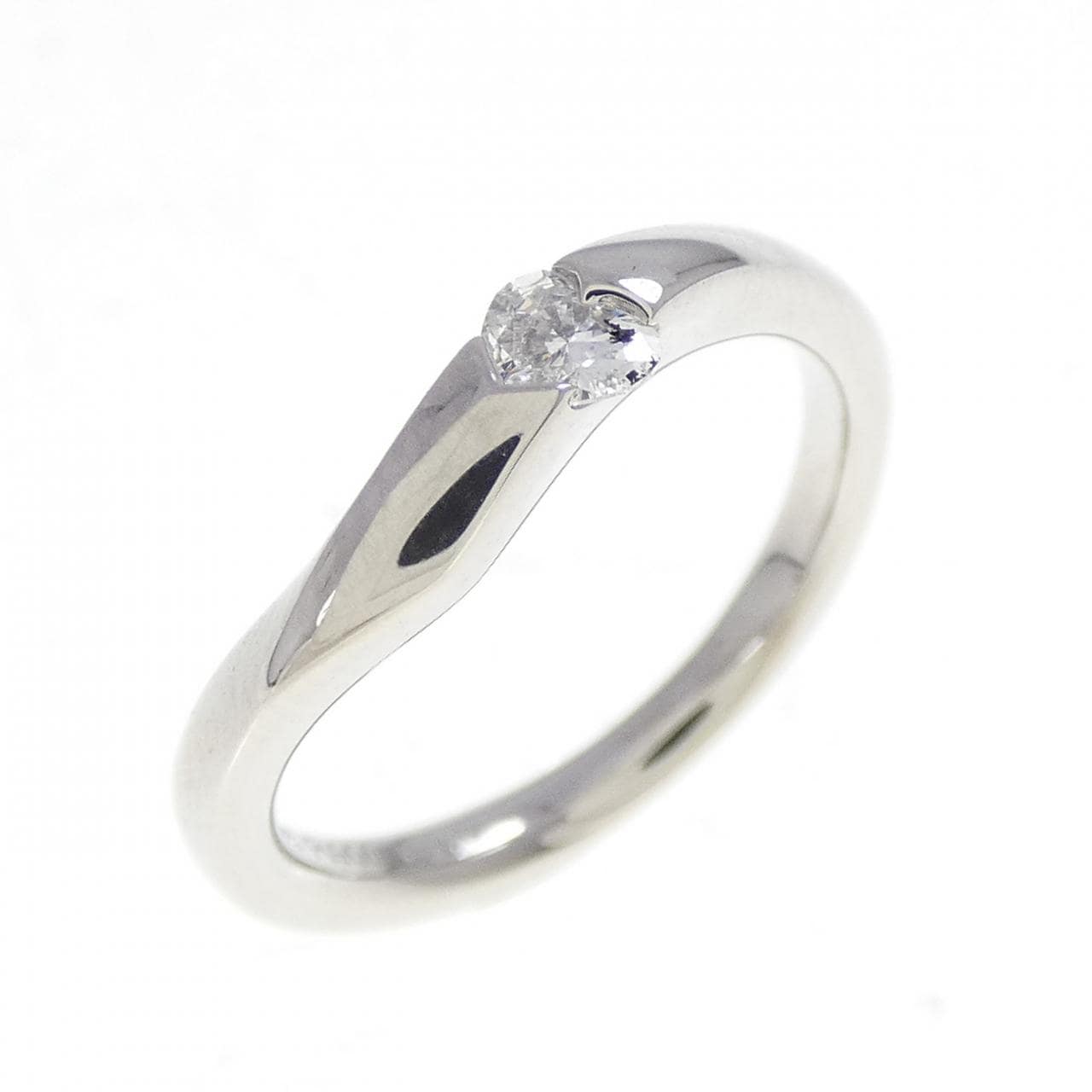 PT900 ハート ダイヤモンド リング 0.10CT