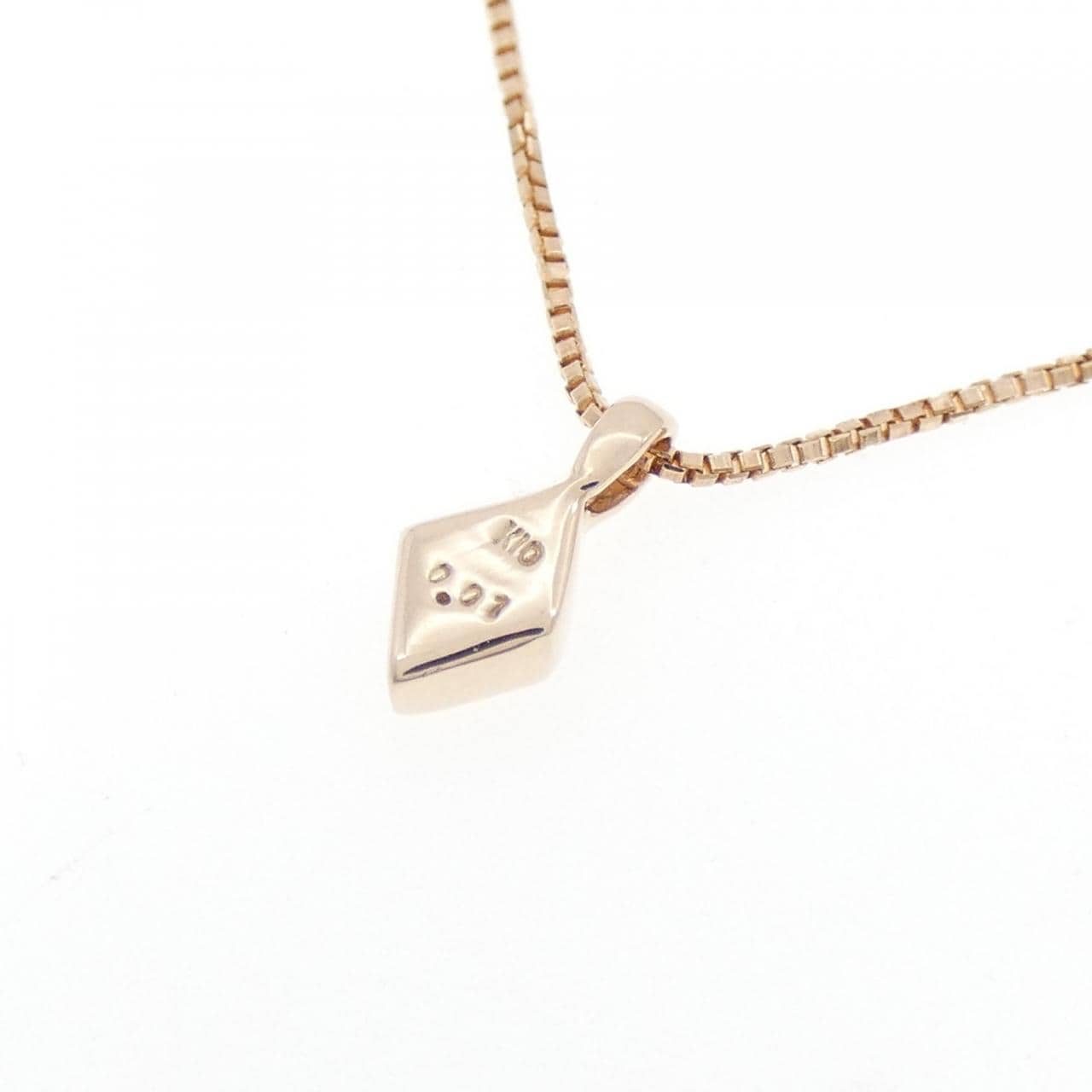 K10PG ダイヤモンド ネックレス 0.01CT