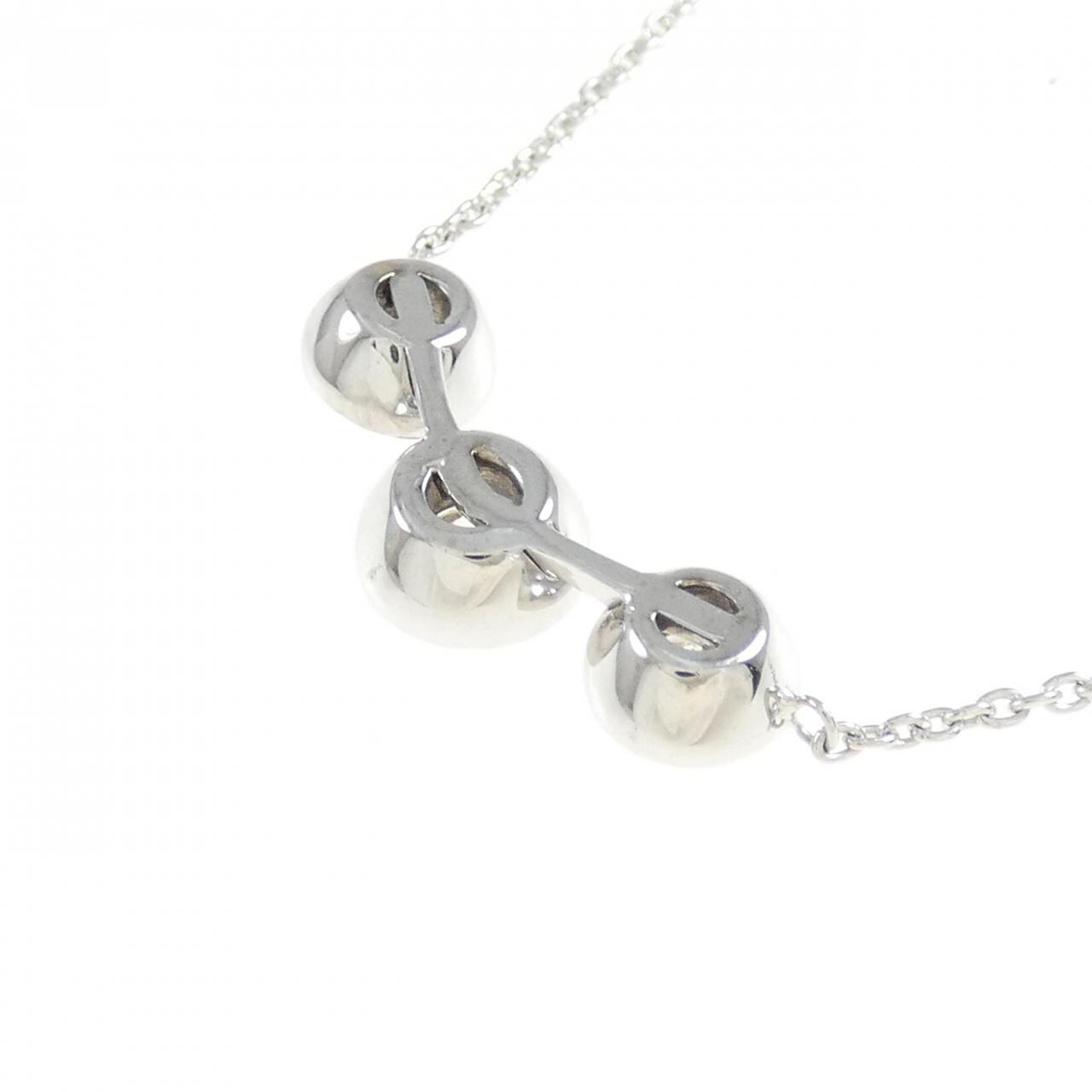 K18WG ダイヤモンド ネックレス 0.50CT