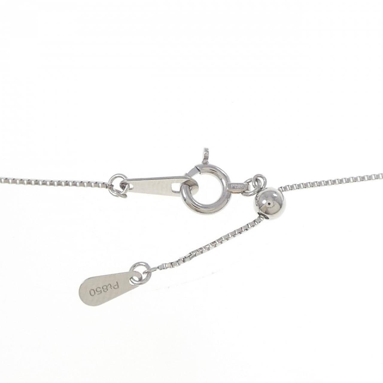 PT900/PT850 ハート ダイヤモンド ネックレス 0.243CT