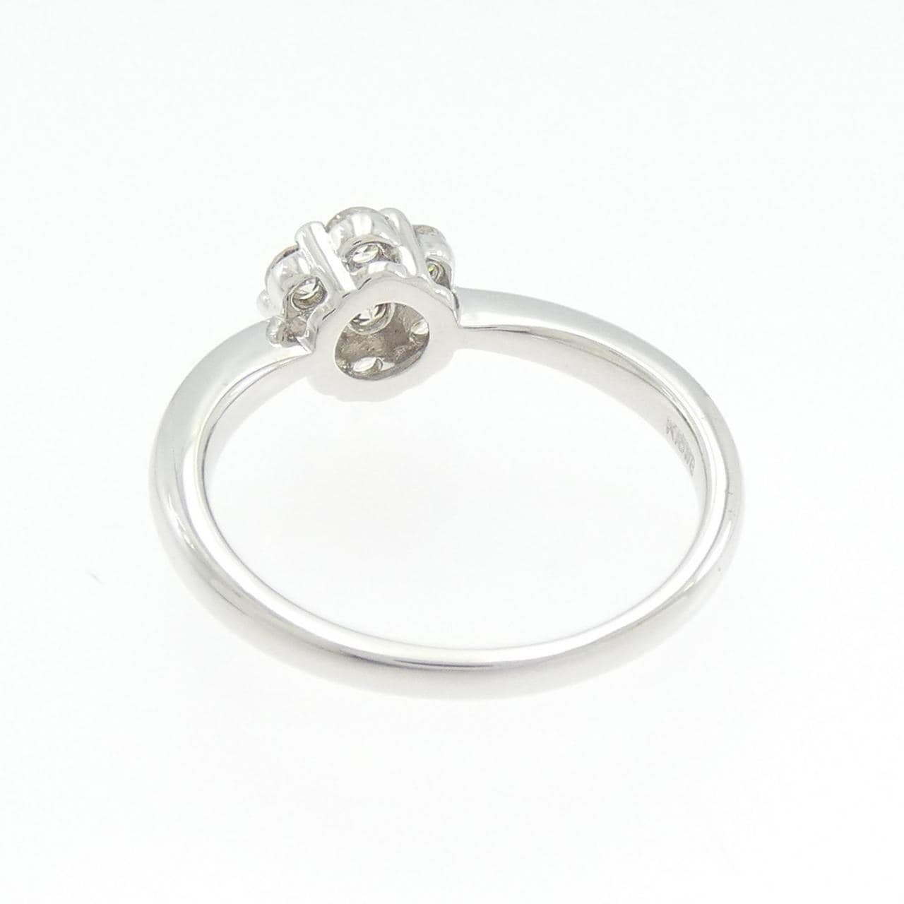 K18WG flower Diamond ring 0.51CT