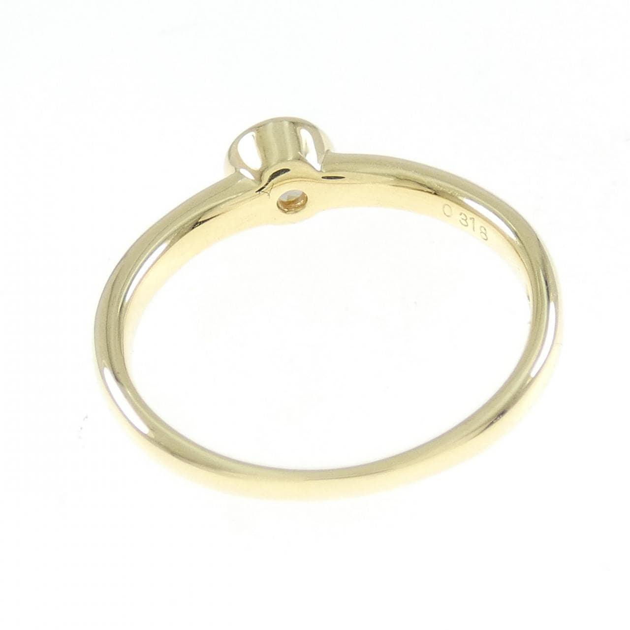 K18YG ダイヤモンド リング 0.318CT