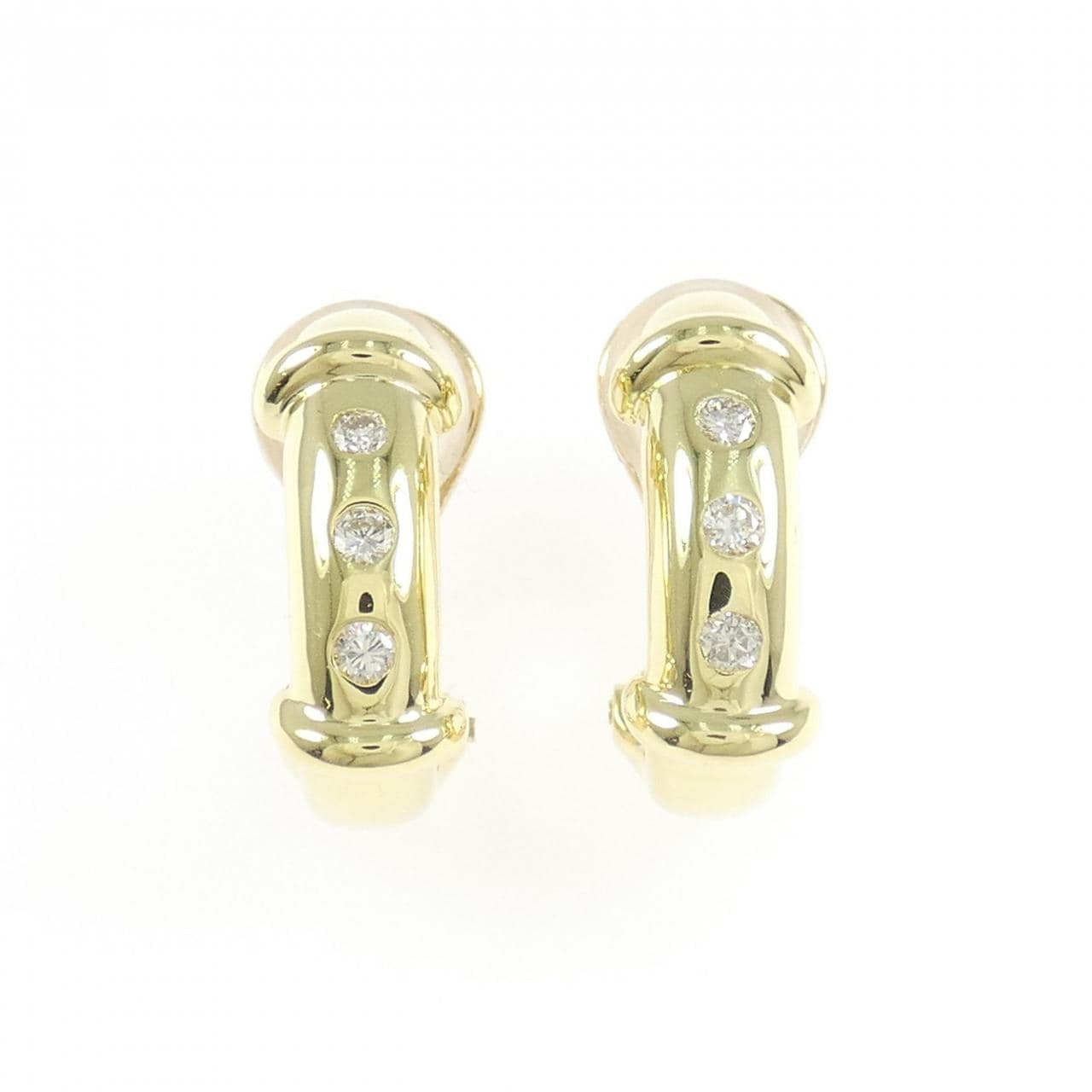 K18YG ダイヤモンド ピアス/イヤリング 0.18CT