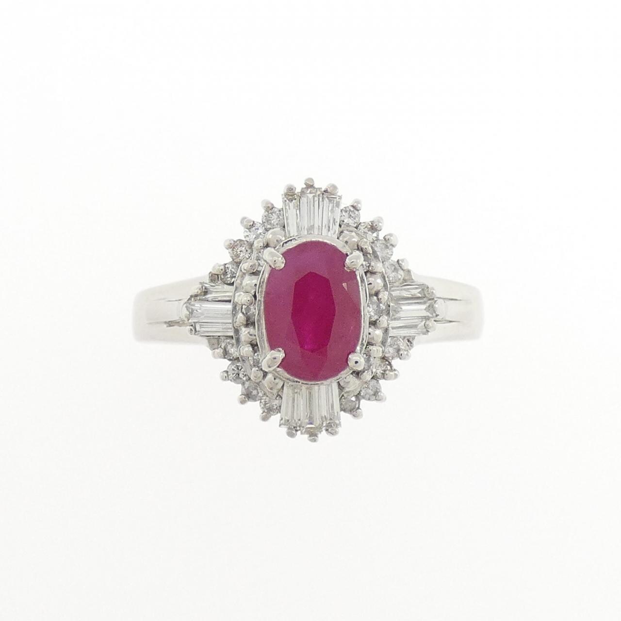 PT900 ルビー リング 1.11CT