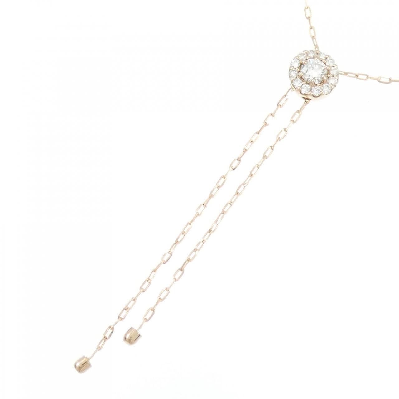 K18PG ダイヤモンド ネックレス 0.30CT