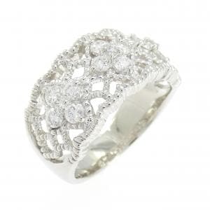 PT900 フラワー ダイヤモンド リング 0.60CT