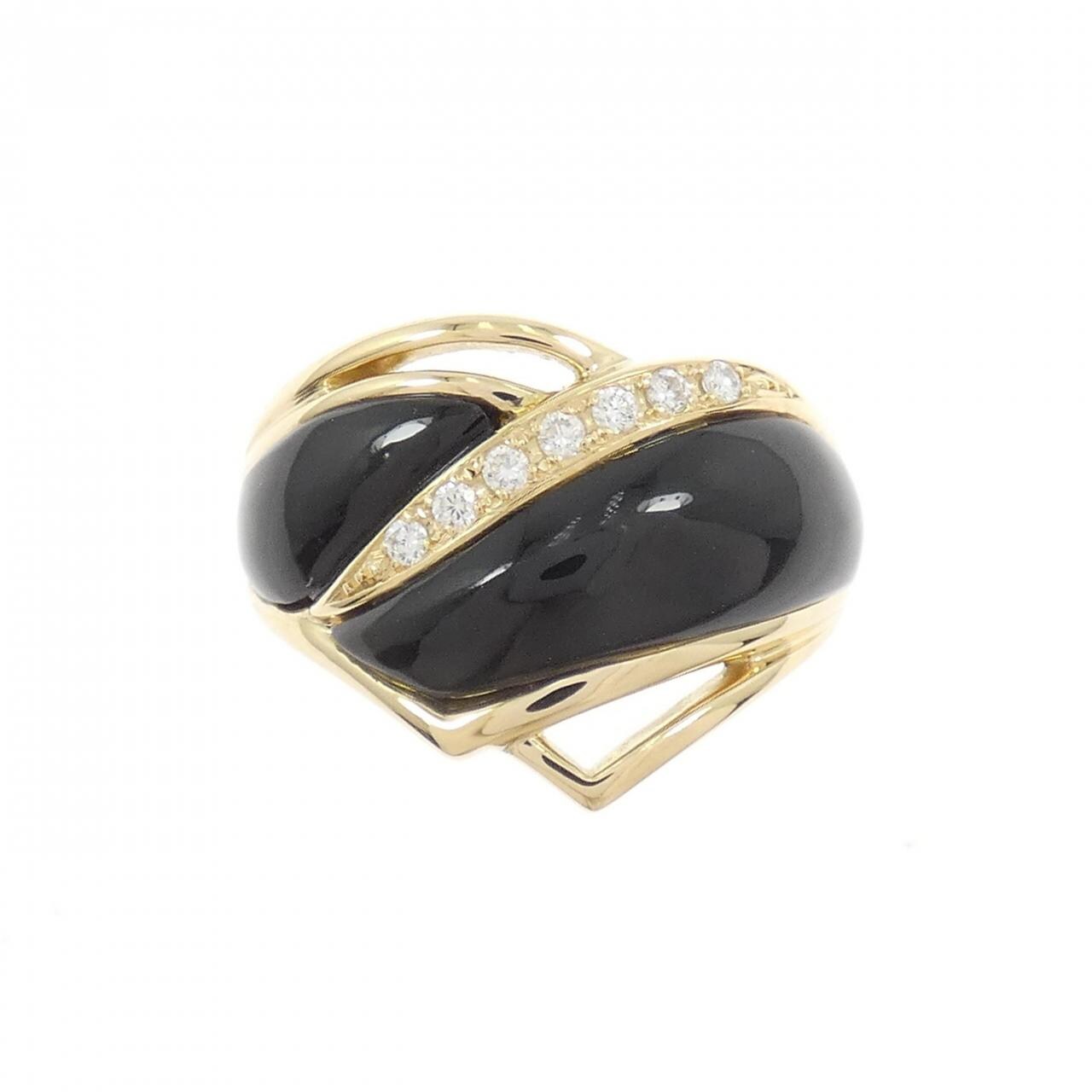 K18YG オニキス リング