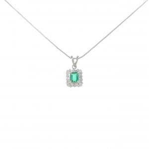 PT900/PT850 エメラルド ネックレス 0.31CT