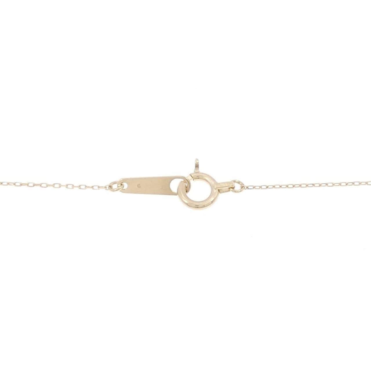 K10YG ソリティア ダイヤモンド ネックレス