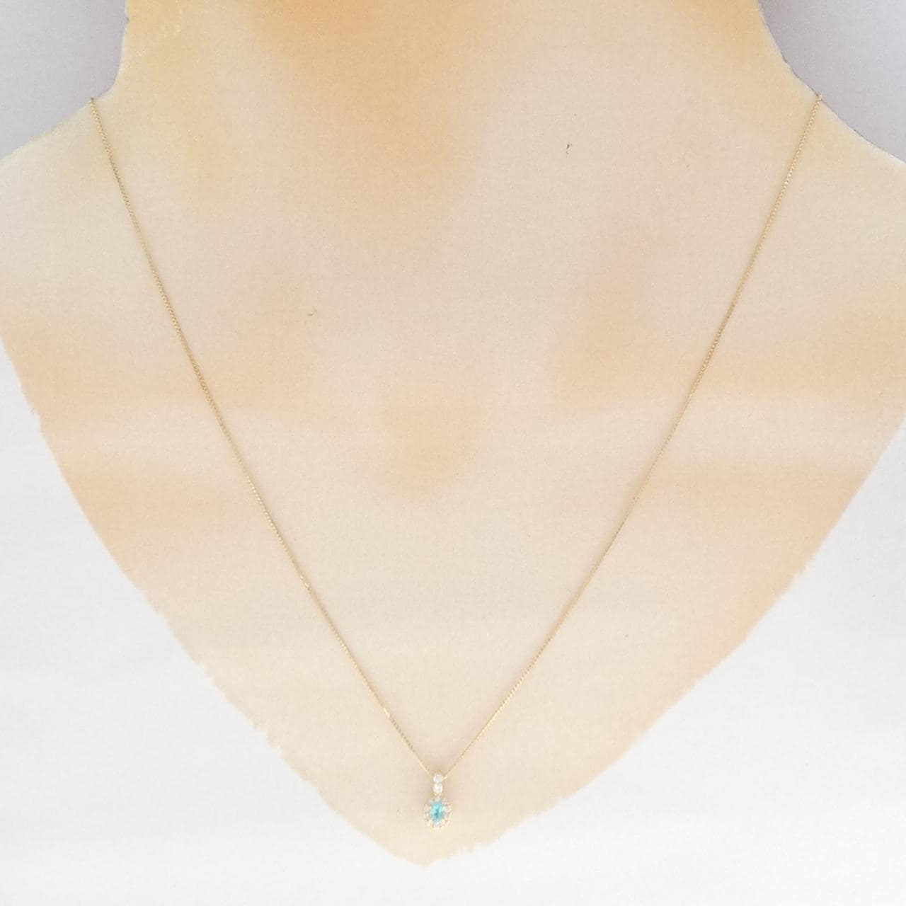 K18YG トルマリン ネックレス 0.07CT