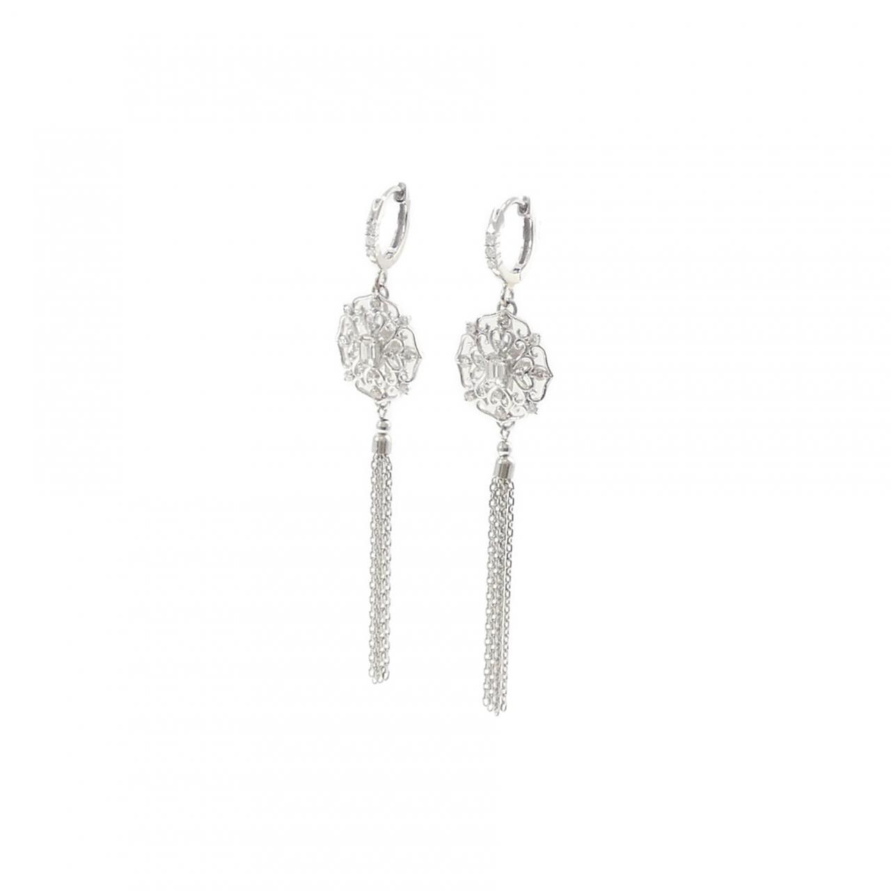 PT900 ダイヤモンド ピアス 0.42CT