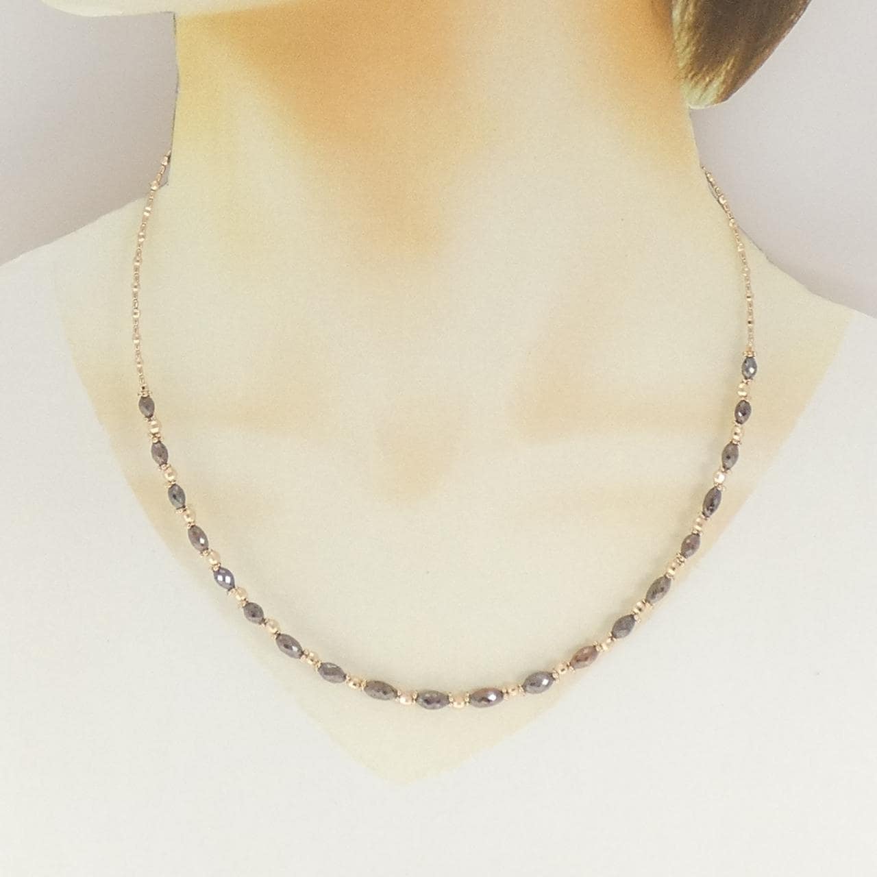 K18PG ダイヤモンド ネックレス 14.00CT