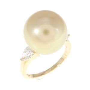 田崎真珠 13.2mm 白蝶真珠(南洋ゴールデン真珠)   リング・指輪