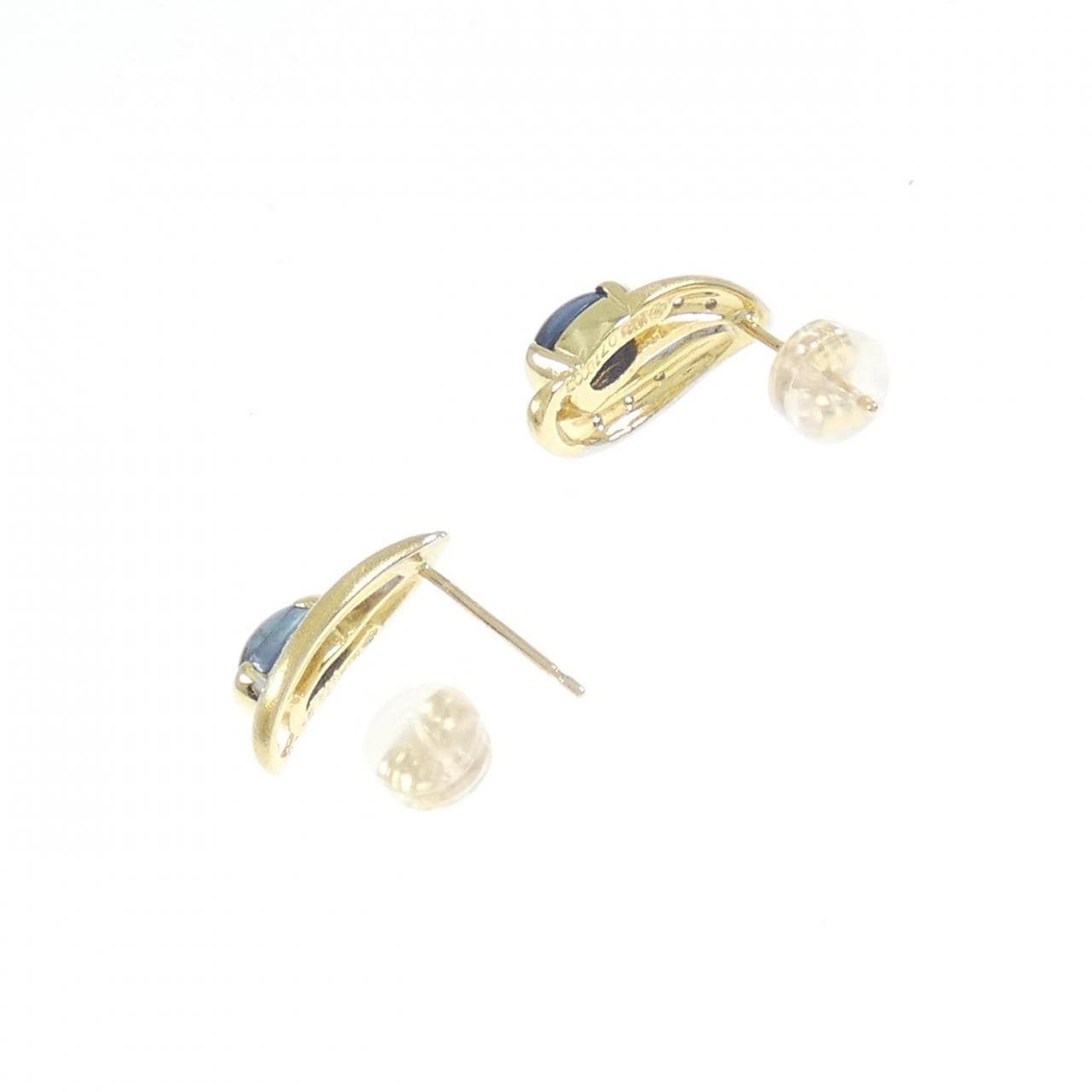 K18YG/K18WG Sapphire Earrings 1.44CT
