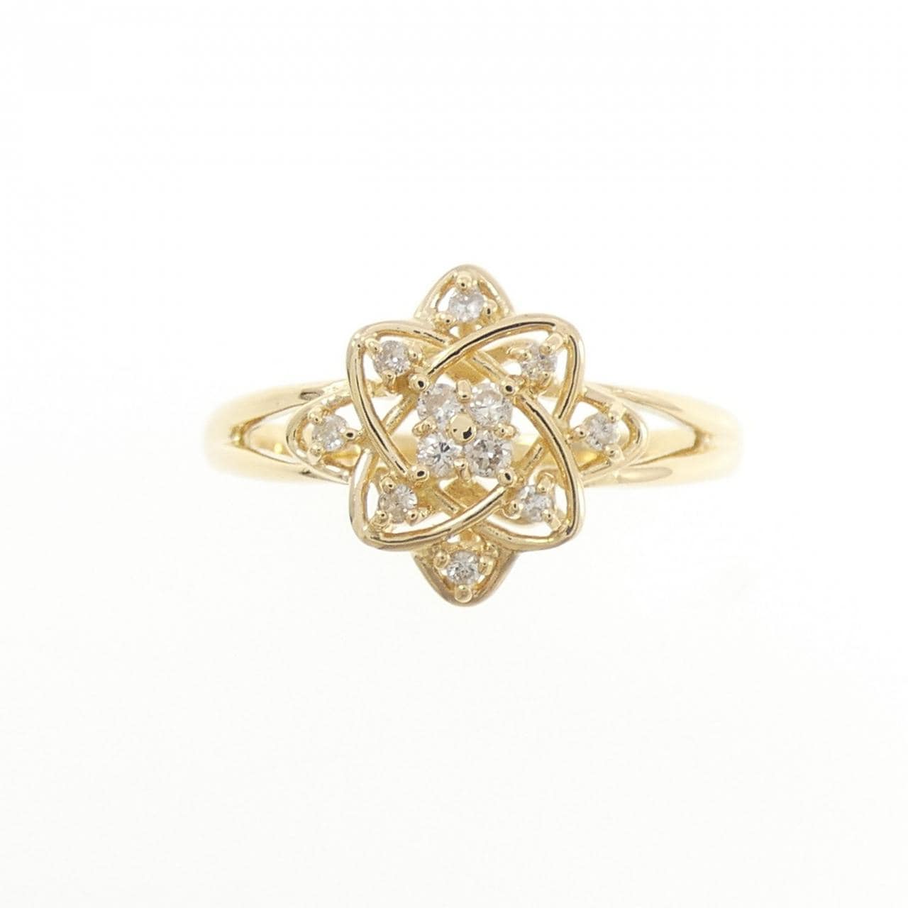 K18YG ダイヤモンド リング 0.10CT