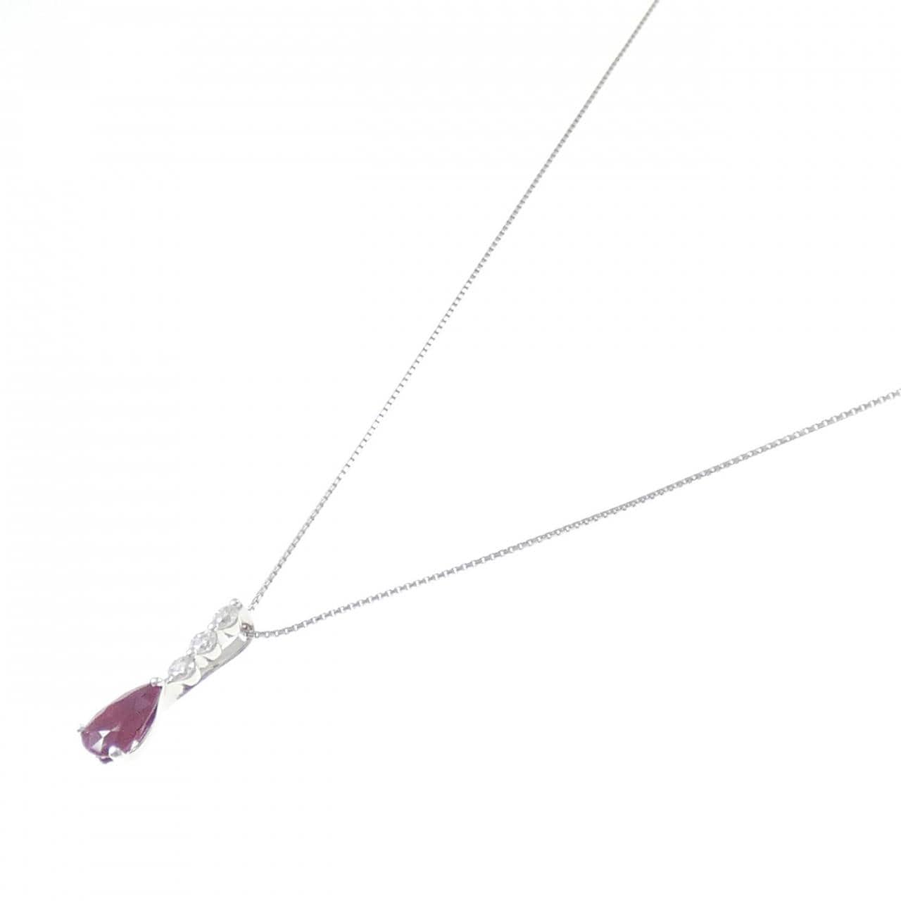 PT ルビー ネックレス 2.00CT