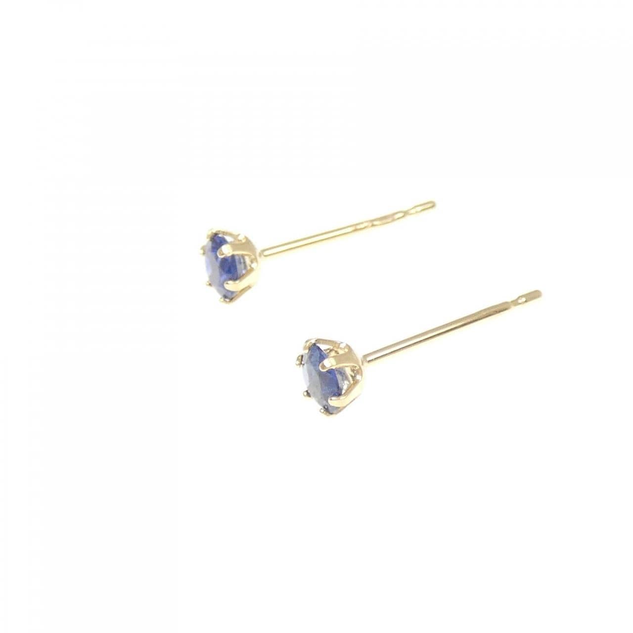 【新品】K18YG サファイヤ ピアス 0.20CT