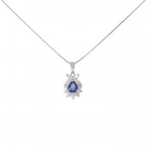 PT900/PT850 サファイヤ ネックレス 0.60CT