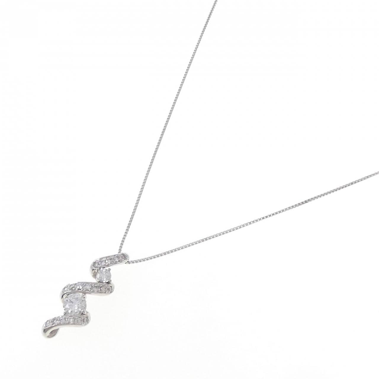 PT900/PT850 ダイヤモンド ネックレス 0.77CT