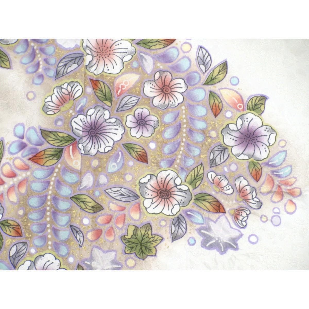 【新品】単衣　訪問着　辻ヶ花