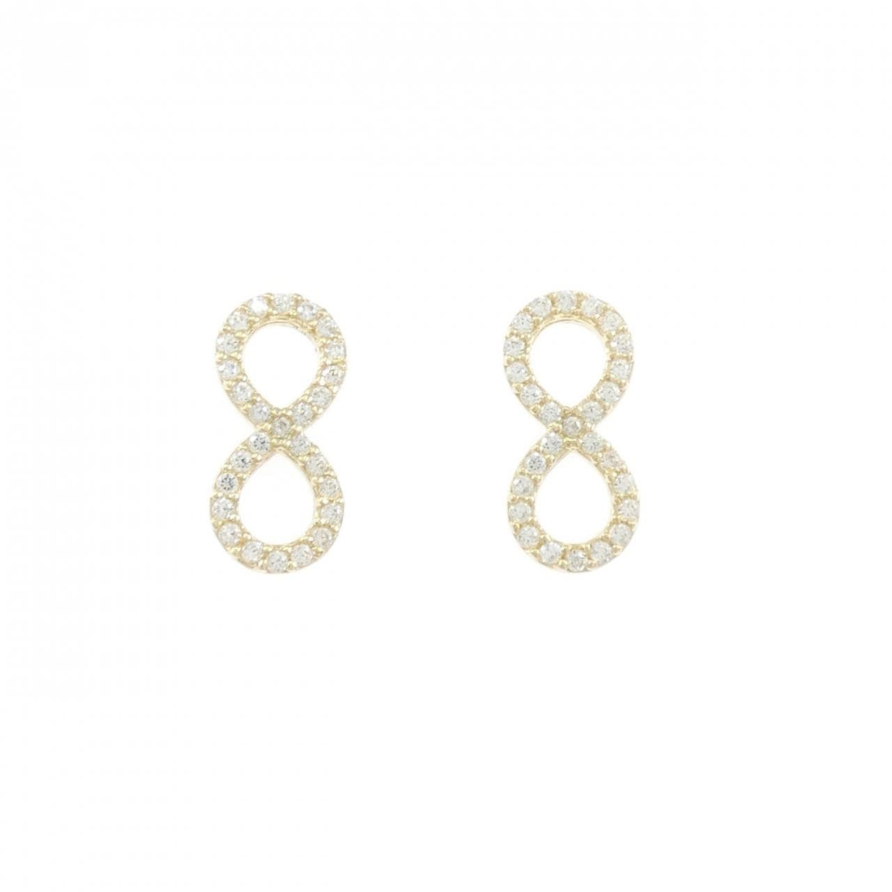 K14YG キュービック ピアス