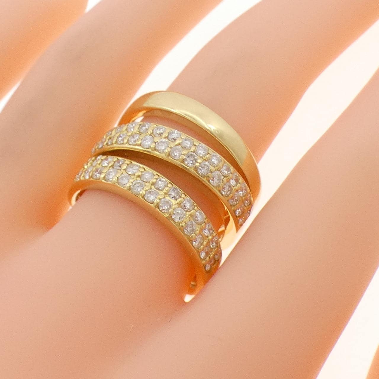 K18YG ダイヤモンド リング 1.20CT