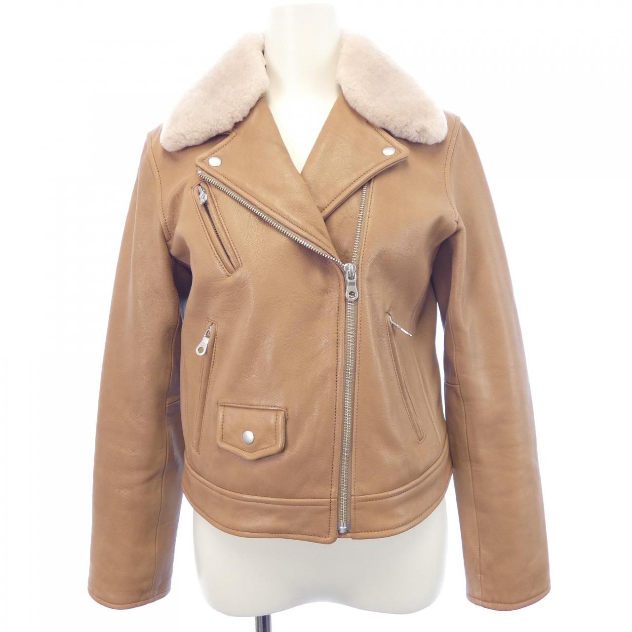 ジルスチュアート JILL STUART 092-8250004 レザーライダースジャケット