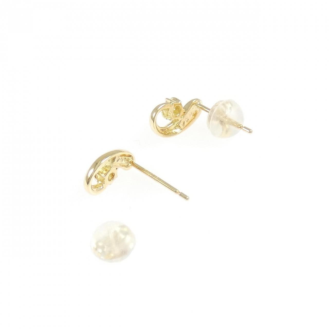 K18YG ダイヤモンド ピアス 0.08CT
