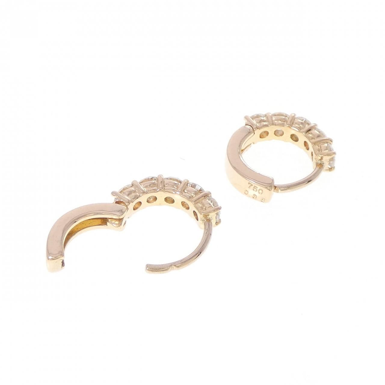 750PG ダイヤモンド ピアス 0.70CT