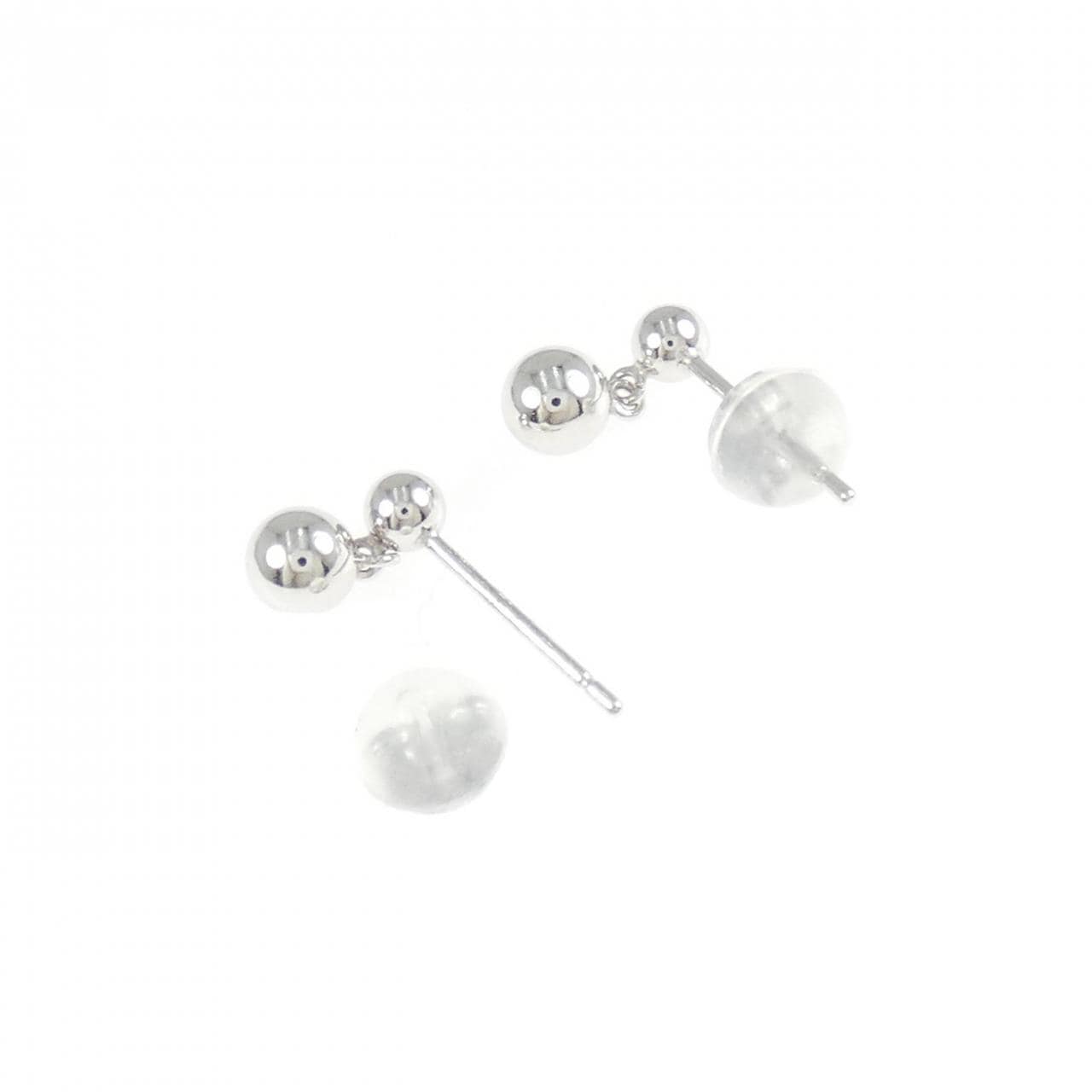 K18WG ダイヤモンド ピアス 0.04CT