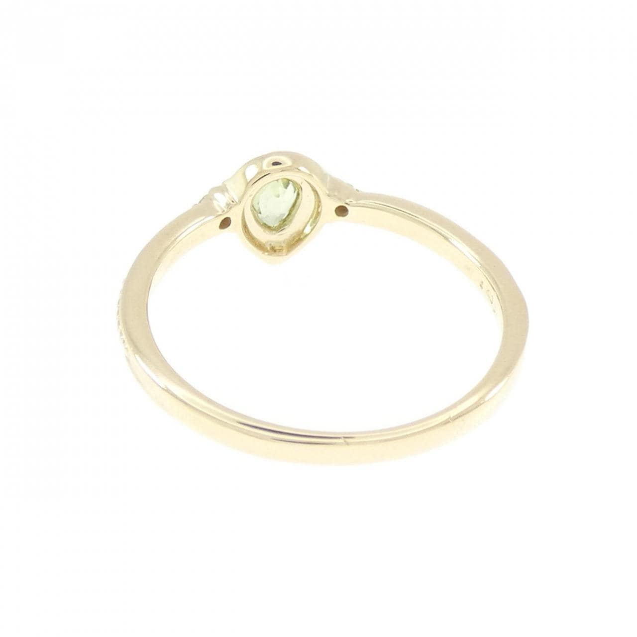 K10YG サファイヤ リング 0.19CT