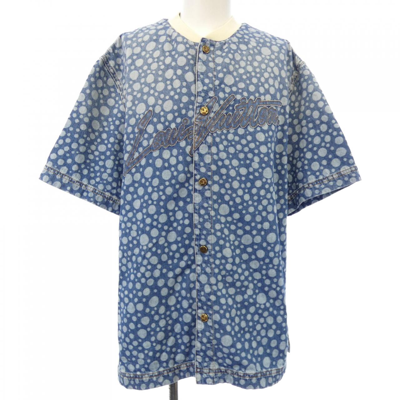 ルイヴィトン LOUIS VUITTON LV×YK インフィニティドットデニムシャツ HOS33WYN4 草間彌生 S/Sシャツ