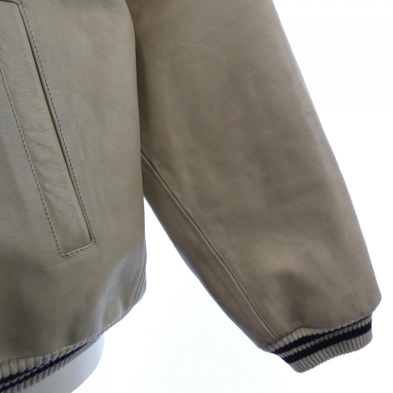 プラダ PRADA パッチツキ レザー ボンバージャケット 58A190 SOOO 15Y0 レザージャケット