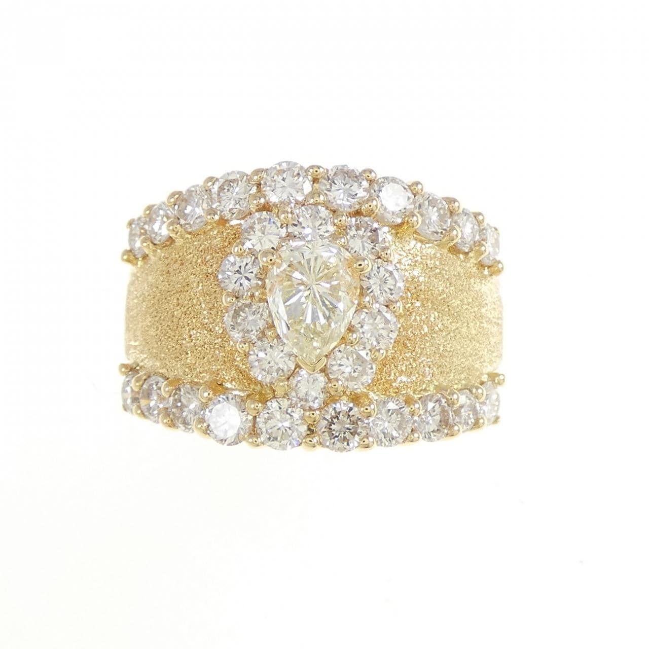 K18YG ダイヤモンド リング 1.90CT