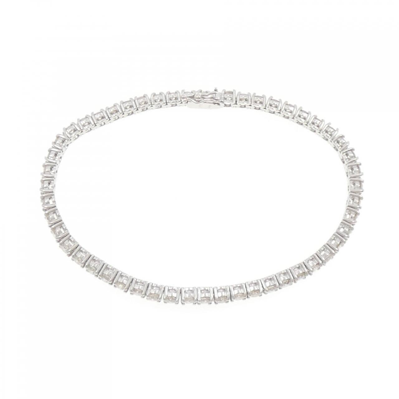 K18WG ダイヤモンド ブレスレット 5.14CT