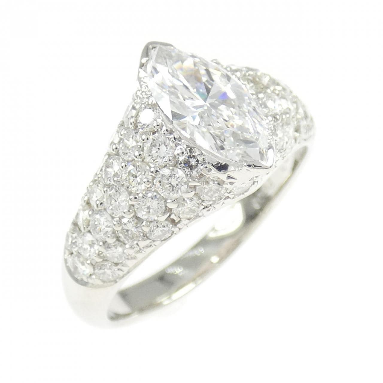 PT900 ダイヤモンド リング 1.082CT D VS2 マーキスカット
