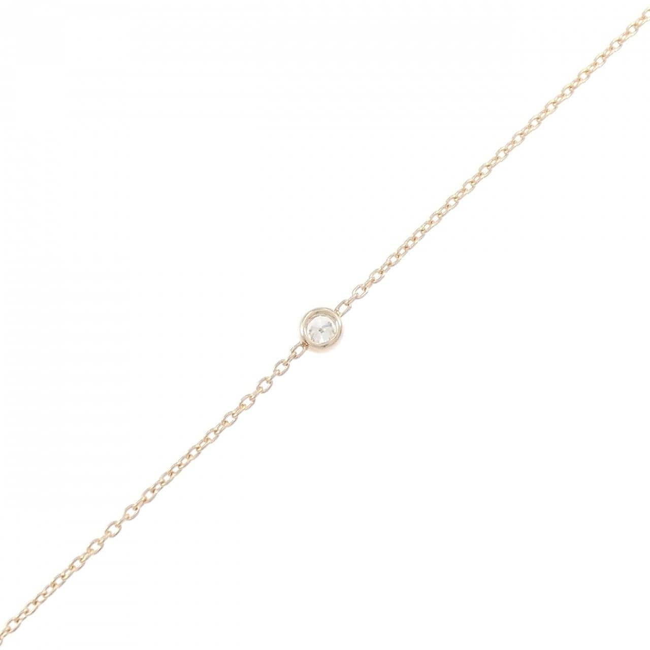 K18PG ダイヤモンド ブレスレット 0.10CT