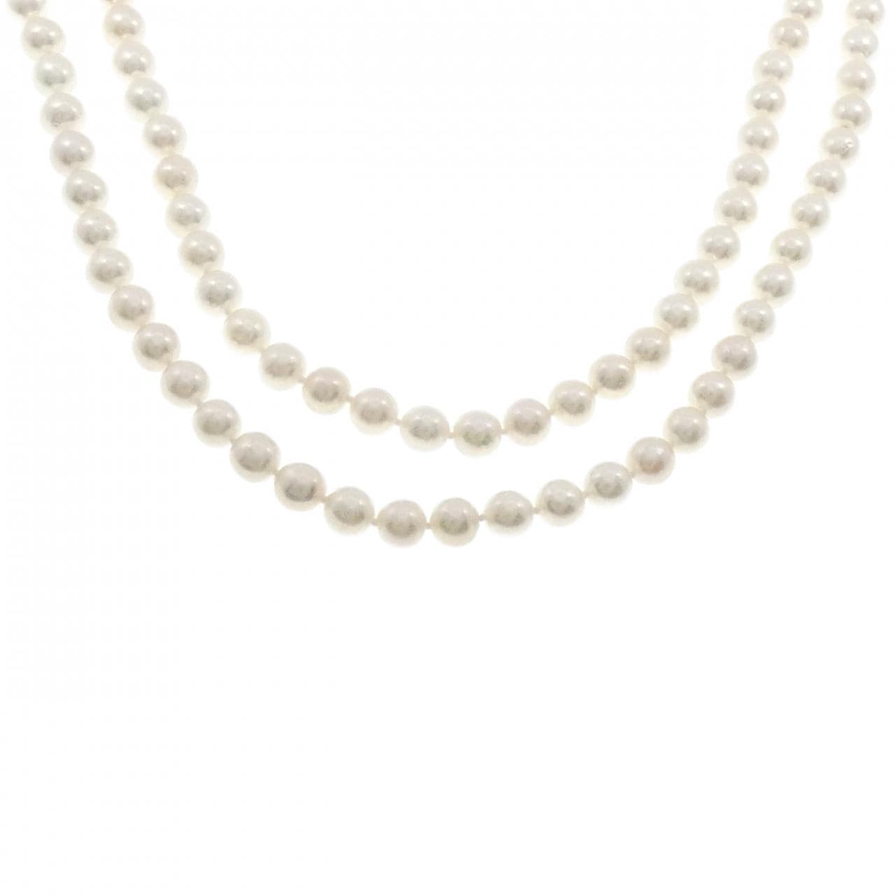 シルバークラスプ アコヤパール ネックレス 7-7.5mm