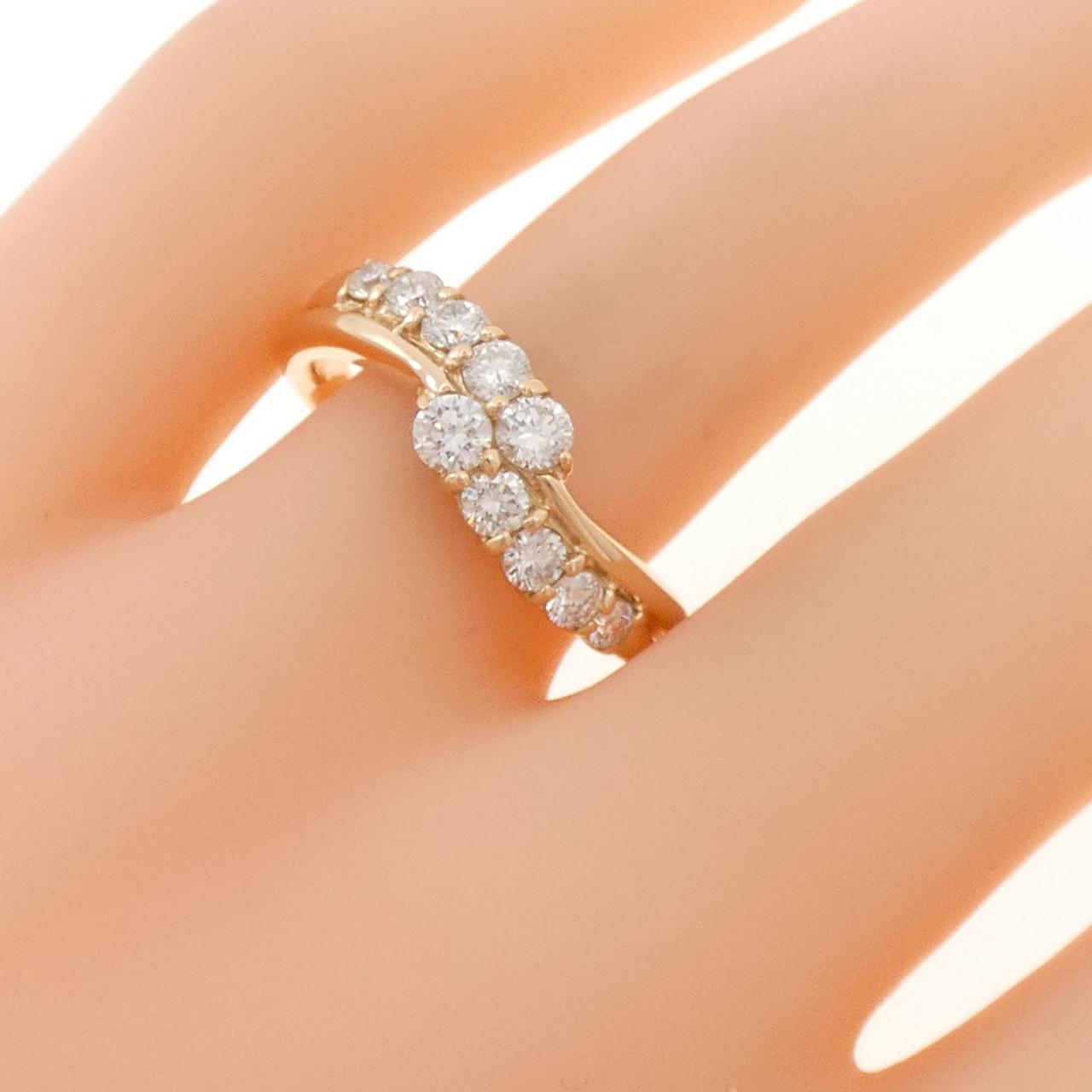 K18PG ダイヤモンド リング 0.70CT