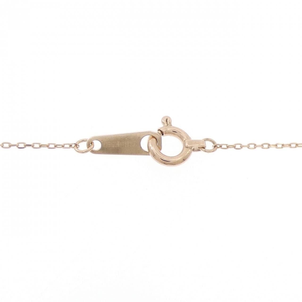 K10PG ハート サファイヤ ネックレス