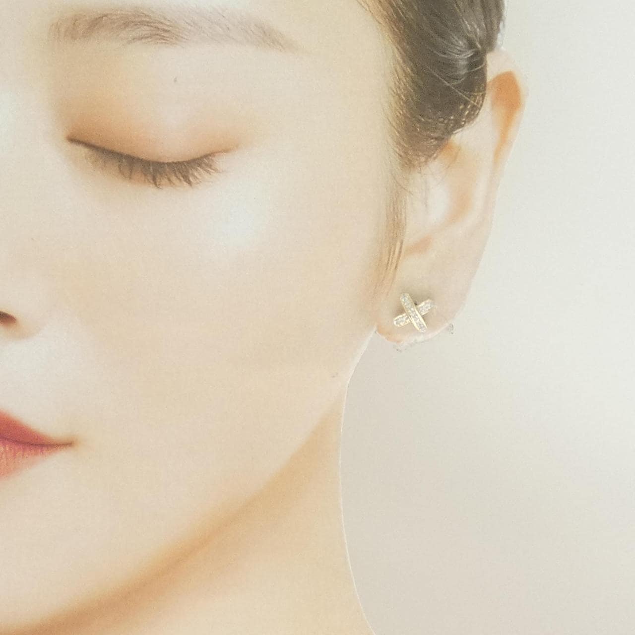 585YG/585WG ダイヤモンド ピアス