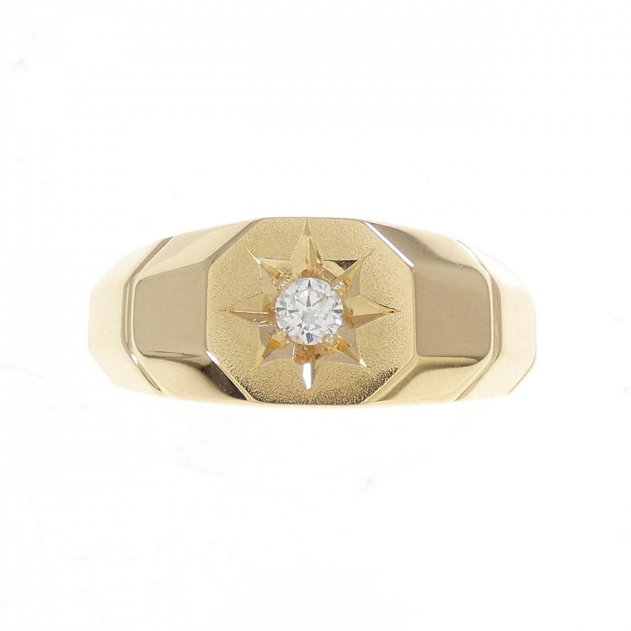 K18YG ダイヤモンド リング 0.10CT