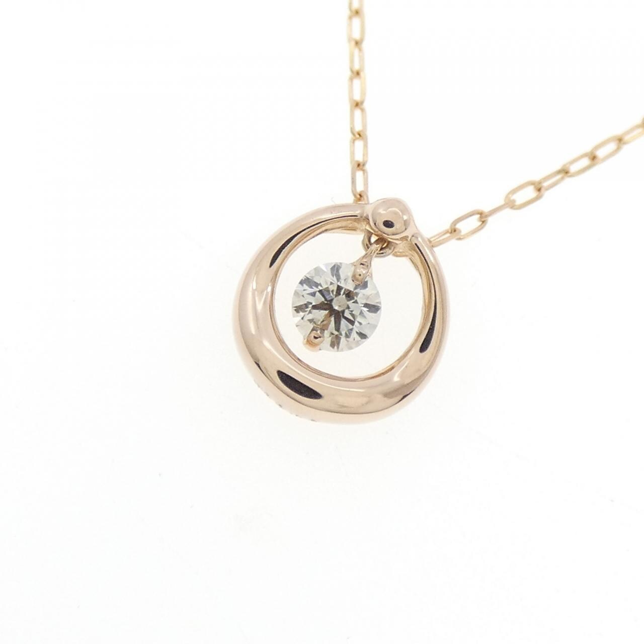 K18PG ダイヤモンド ネックレス 0.10CT